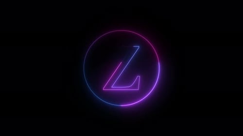 Neon Light Z Text Intro Animation