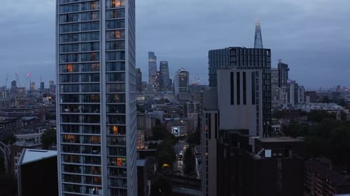 Ascending Footage of Two Fifty One High Rise Apartment Building