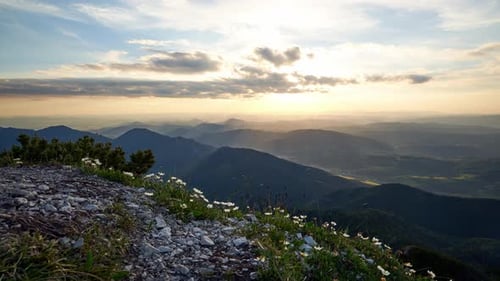 Die untergehende Sonne