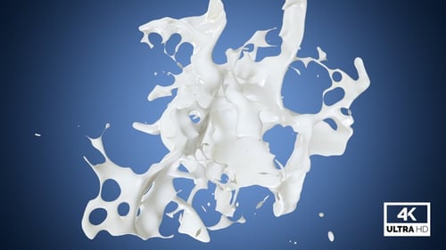 Abstrakter Frischmilch-Splash V1