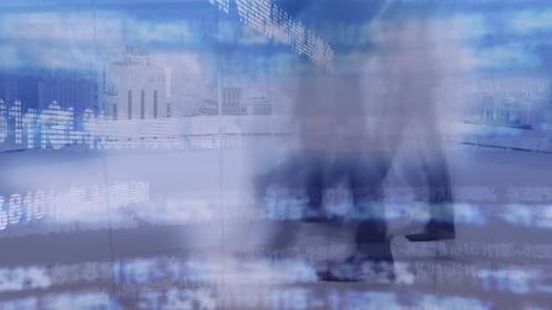 Futuristic Digital Data Grid Animation for Corporate Projects