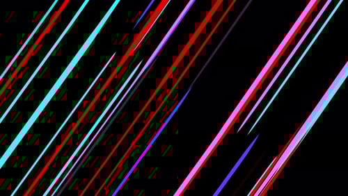 Abstract Geometric Colorful Moving Lines Background Loop