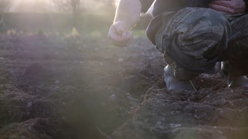 Farmer Sowing Seeds