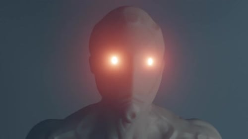 AI Robot Turning Head