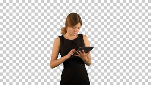 Portrait of a professional business woman, Alpha Channel