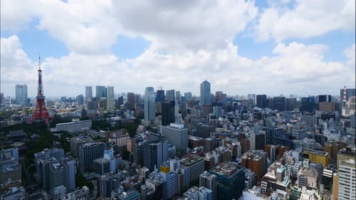 Beautiful architecture building in Tokyo city Japan