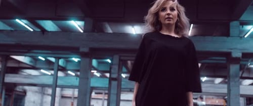 Girl in a Parking Lot