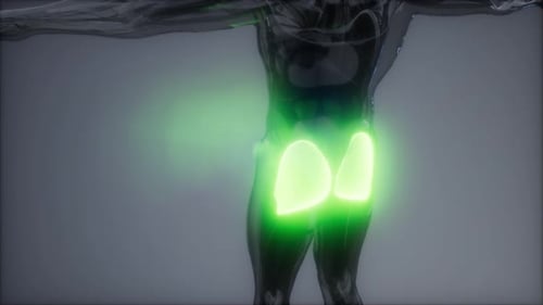 3D Scan of Human Gluteal Muscles in Medical Visualization