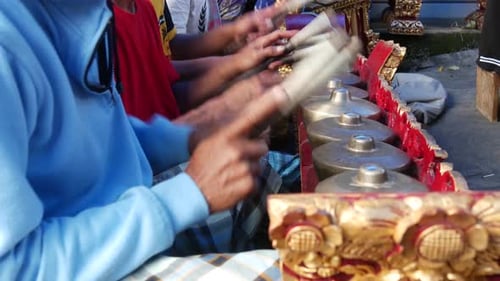 Música ceremonial balinesa en Bali