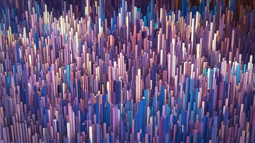 Dynamic Abstract Colorful Geometric Bars Motion Background