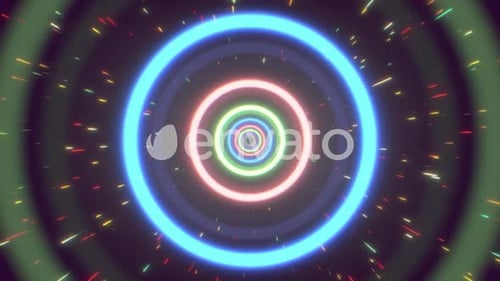 Formes Hypno en néon VJ