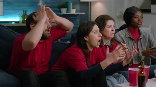 Friends react to bad news at home