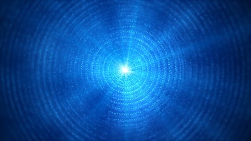 Edle blaue Spiralpartikel