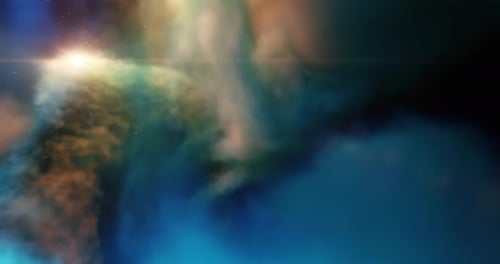 Colorful Ethereal Space Nebula Background Animation