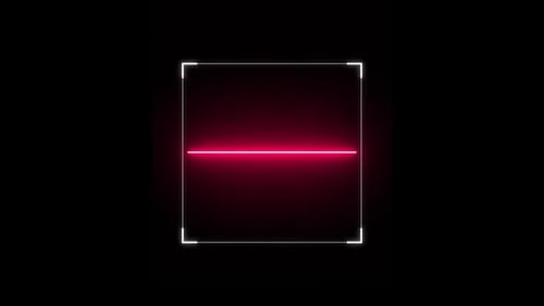 Animation rouge de balayage de code QR