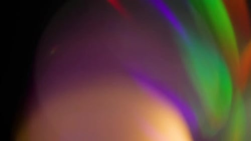 Abstract Colorful Light Leaks and Rainbow Flares