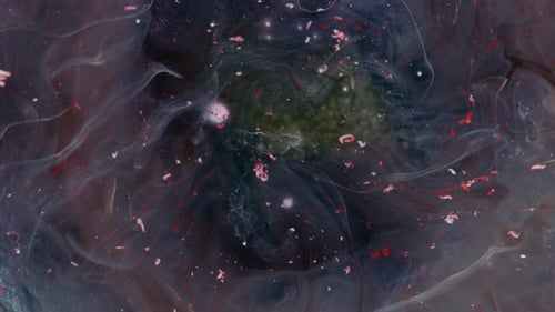 Abstract Grunge Color Ink Paint Spread Explosion Narrowing Space Explosion Background