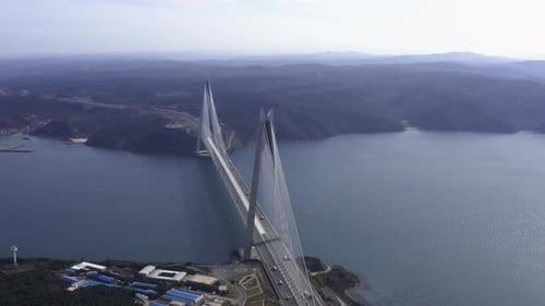 Istanbul Yavuz Sultan Selim Bridge Luftbild
