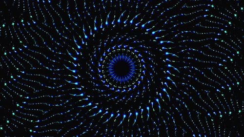 Beautiful abstract kaleidoscope that shines, a radiant light that regulates the subtle movements
