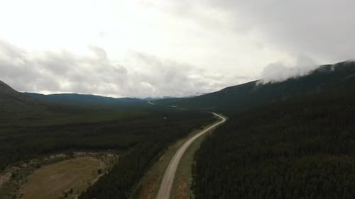 Picturesque View of Scenic Road From Above
