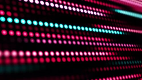 Dynamic Abstract Glowing Dots Data Stream Background