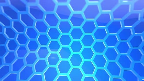 Medical Grid Hexagon Pattern Technologie Hintergrund Loop 2