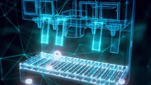 Soda Machine Hologram Close Up Hd