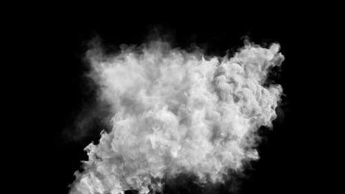 Realistic Smoke Burst with Alpha Channel