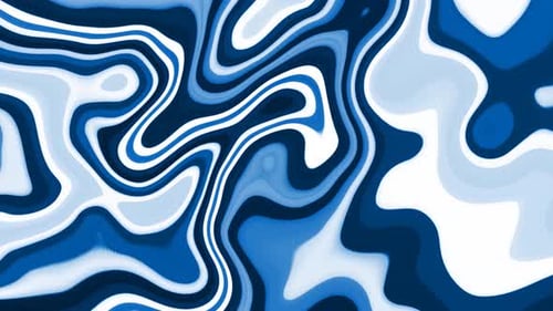 Abstract Fluid Blue and White Swirl Background