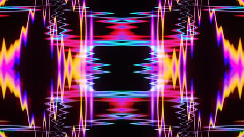 Plasma Neon Glitch Effect VJ Loop 02