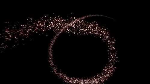 Glowing Particle Swirl Burst Transition