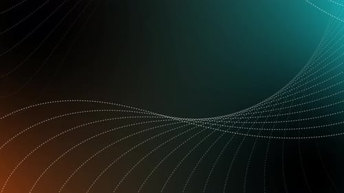 Animated colorful wavy line. Abstract geometric simple line rotate. Vd 299