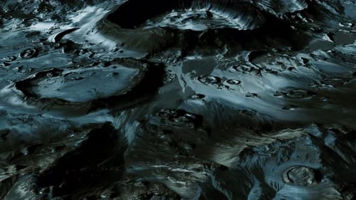 Moon Surface with Many Craters