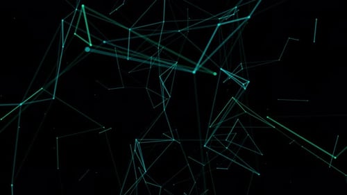 Abstract Digital Network Connections Background Animation