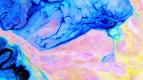 Abstract Liquid Paint Motion Background