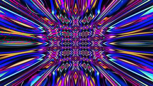 Vibrant Abstract Geometric Pattern Loop Background