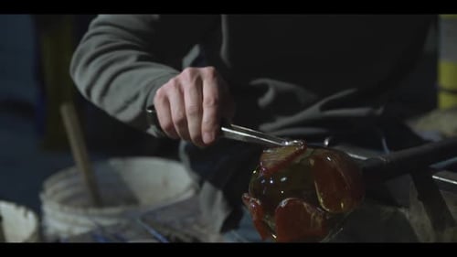 Blasen mit Glas