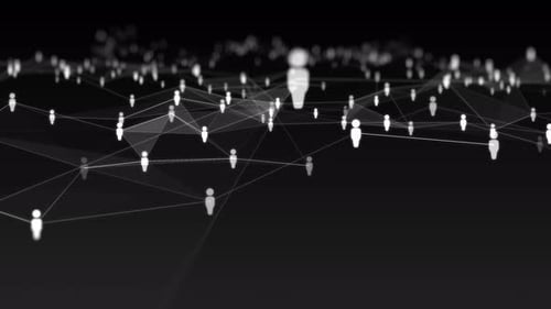 Animation Plexus avec des Icones de personnes