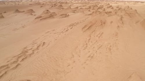 Wind erosion terrain landscape, yardang landform