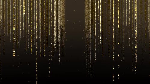 Elegant Golden Falling Particles Celebration Background