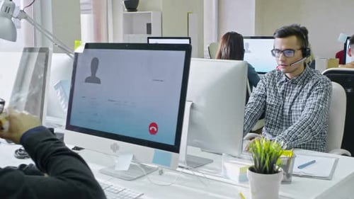 Call Centre Operators Calling Clients