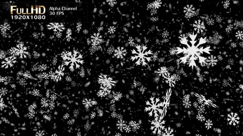 Animated Falling Snowflakes for Winter and Christmas Season
