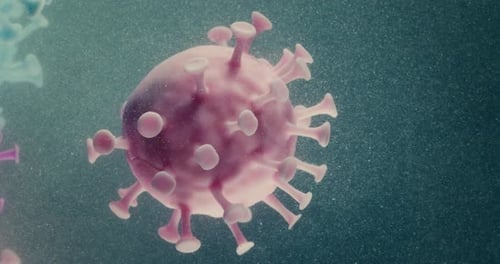 COVID19 Pandemic Microscope Virus Molecule Macro Closeup