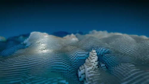 Paysage de vague abstraite