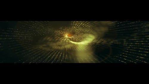 Dynamic Abstract Swirling Particles Energy Tunnel Background