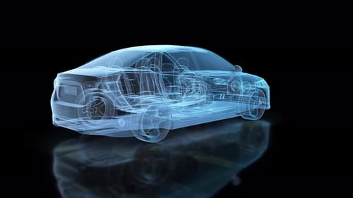 3d Car Scanning Hud Hologram V2 4k