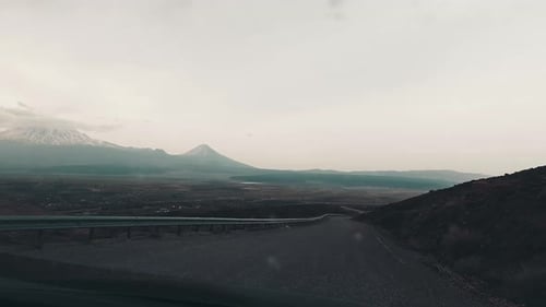 Point Of View Drive In Turkish Eastern Anatolia Countryside