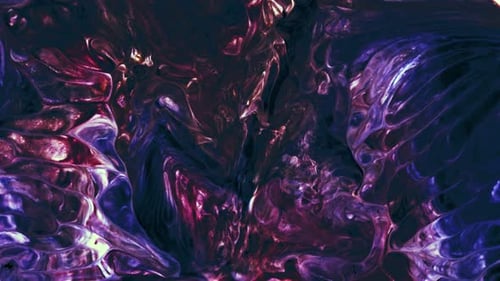 Abstract Colorful Ink Spread Art 236
