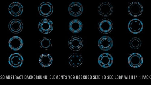 Abstract Background Elements Pack V09