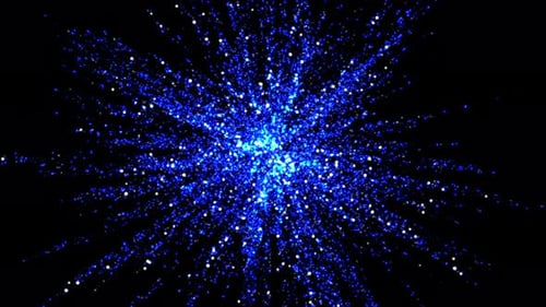 Glitzernde Animation für Partikel